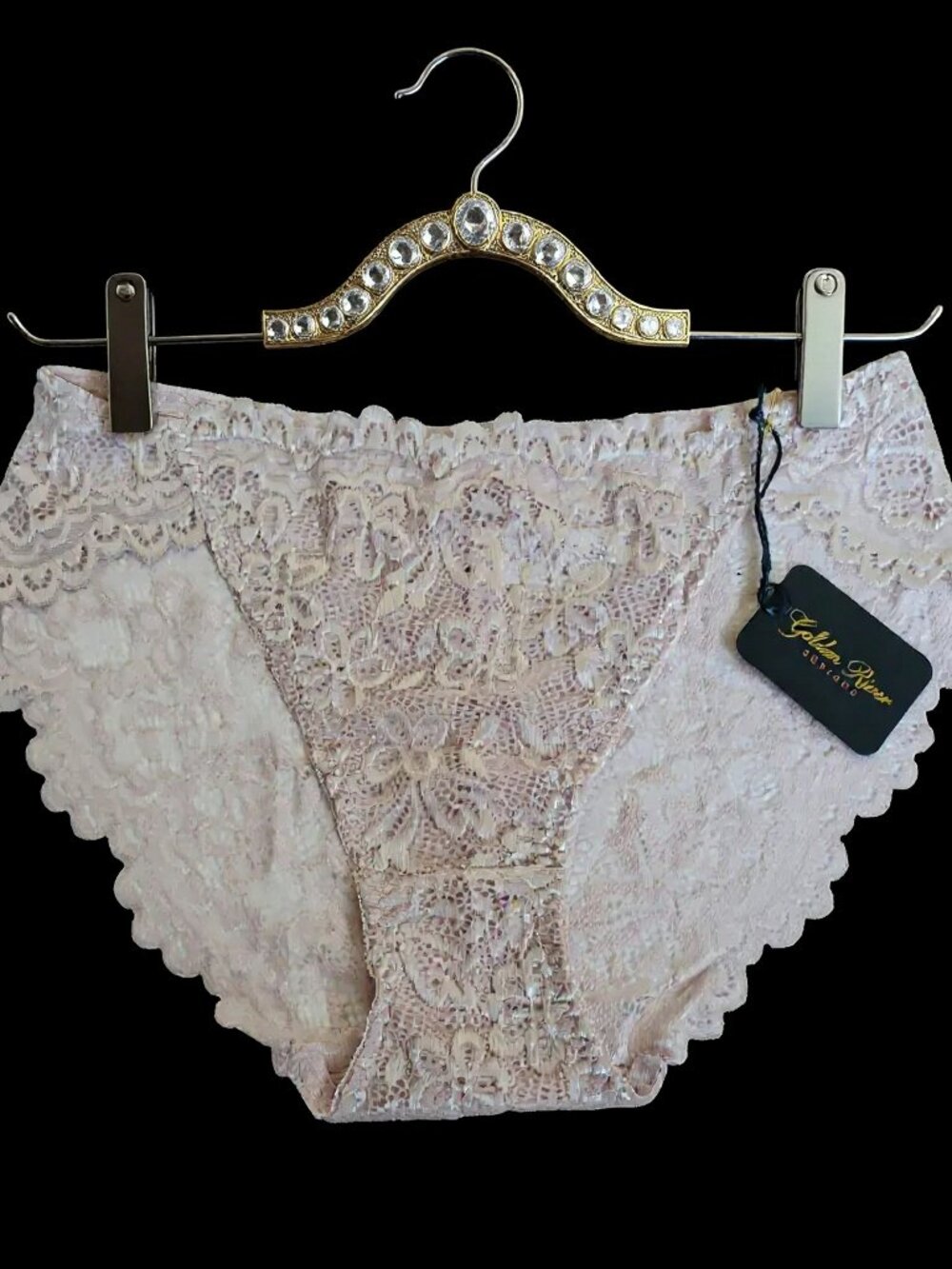 Brand New Low Rise Lace Panties - Rose Pink